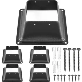 Doba 650971695332 Deck Post Base 5 Pcs Skirt 4x4 Inch Actual 3.38x3.38 Support