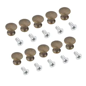 Sz070430011907rk-3 Dophee 10-pack Mini Drawer Knobs Antique Jewelry 0.47 Inch X0.43 Bronze
