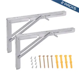 Dald0113c0003 Doppy 2pcs Folding Shelf Brackets Heavy Duty Stainless Steel Collapsible Bracket