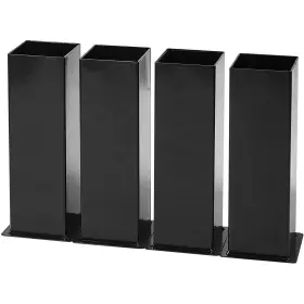 Dormco 843249144414 Carbon Steel Bed Risers - 8 Inch Lift Black