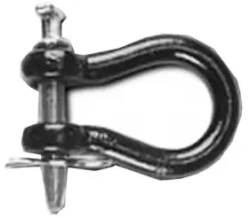 24015 Double Hh Straight Clevis Black 7/8 X 3-1/4- Inch -