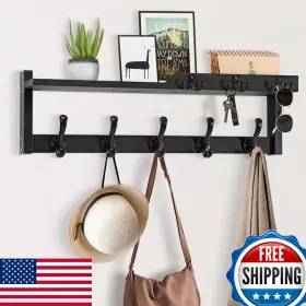 B0dp9kfqmv Dreampossible 4 In 1 Coat Rack Wall Mount Shelf Hooks 25.2 Entryway