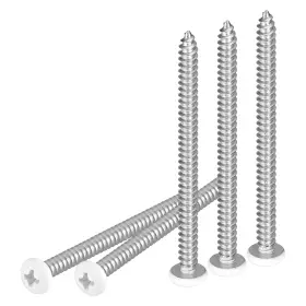 Dtgn Dtf231026tt000070jp #10x2-1/2 White Screws 100pack - 304 Stainless Steel Inch