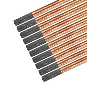Duefixing 693974059206 50 X Copper Coated Gouging Carbon Electrode Rods 8mm/0.3 Inch Dia 355mm/14 L