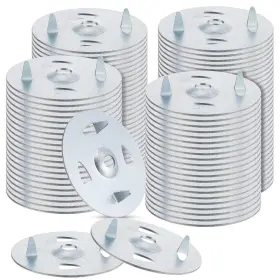 Mx-dunzy-0988-2.13 Dunzy 300 Pcs Washers For Installation Of Foam Board 1-5/8 Inch 4 Claw