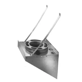 6dp-tsbss Duravent Chimney Pipe Support Bracket 14.75 Inch Triple Headed In Stainless Steel