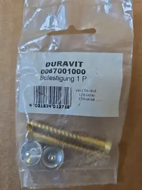 0067001000 Duravit Fixing Chrome For Ceramic Shelf