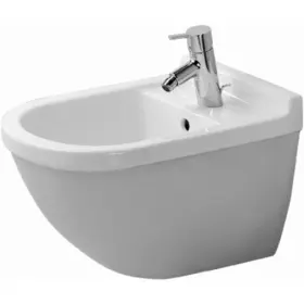 2280150000 Duravit Starck 3 Single Hole Wall Mount Bidet In White Finish