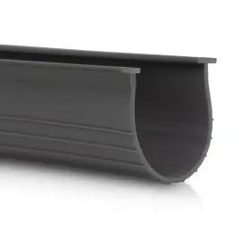 Earthtec 301659158037 3 Inch Garage Door Bottom Seal Weatherstrip In Grey - 1/4 T 9ft Wide Gray