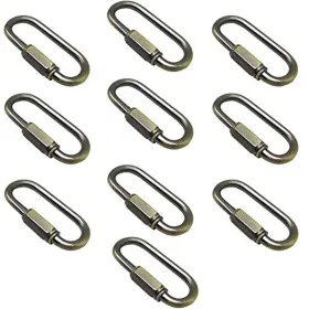 Ecudis 791564734981 10 Pack D Shape Chain Locking 4mm Quick Link Connector