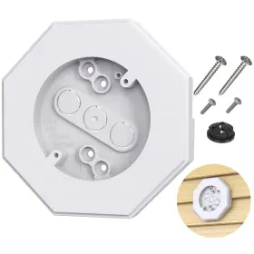 8141 Edciussc 717044058286 Vinyl Siding Mounting Blocks Kit With Built-in Electrical Box - Vertical