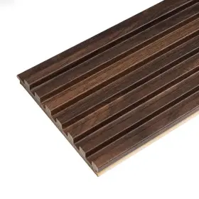 Ejoy 445042663661 106 Inch X 6 In 0.5 Solid Wood Wall 7 Grid Cladding Siding Board Oak Bro