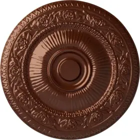 Ekena Millwork 192770125530 Ceiling Medallion 24.25 Inch W Circle Polyurethane In Copper Penny