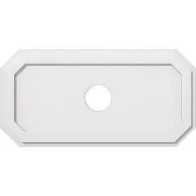 Ekena Millwork 192770548735 Contemporary Ceiling Medallion 30 Inch X 15 1 Pvc Unfinished