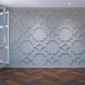 Ekena Millwork 192770995782 42 3/8 Inch W X 23 H T Large Anderson Decorative Fretwork Panels