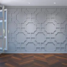 Ekena Millwork 192770995928 40 7/8 Inch W X 23 3/8 H T Large Bradley Decorative Fretwork Wall