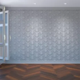 Ekena Millwork 192770996291 15 3/8 Inch W X 17 3/4 H T Medium Hampton Decorative Fretwork Wall