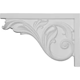 Sb11x07ac-l Ekena Millwork 816180013576 Large Acanthus Left Stair Brackets 11 3/4 Inch W X 7 H D