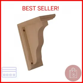 Bkt03x07x09harw Ekena Millwork 816180014931 Hamilton Traditional Wood Brackets 3 1/2 Inch W X 7 D