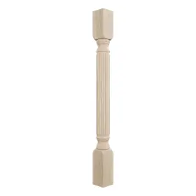 B006zm1c5e Ekena Millwork Raymond Reeded Cabinet Column 3.75x3.75x35.5 In Rubberwood