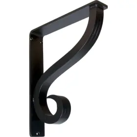 Bktm02x10x12tas Ekena Millwork Corbel 12 Inch X2 X10 Interior Wrought Iron Bracket Nail Metal Black