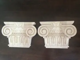 Cap10x02x07brma-case-2 Ekena Millwork 2 Pack Bradford Roman Ionic Capitals Maple