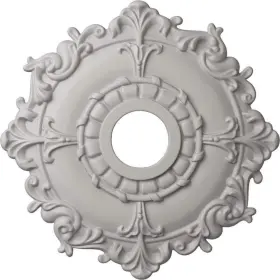 Cm18rluwf Ekena Millwork Ceiling Medallion 18 Inch X 1.5 Polyurethane Ultra Pure White
