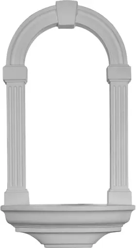 Nch16x29ad Ekena Millwork 16 3/8 Inch W X 29 7/8 H 4 5/8 D Adonis Wall Niche Surface Mount