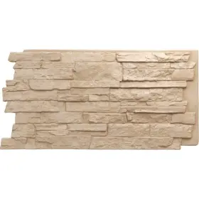 Pnu24x48alof Ekena Millwork Acadia Ledge 49 Inch X 1 1/4 Ocean Floor Stacked Stone Stonewall Faux