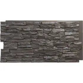 Pnu24x48cnsg Ekena Millwork 45-3/4 Inch X 24-1/2 Canyon Ridge Stacked Stone Stonewall Faux Siding