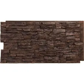 Pnu24x48cnsq Ekena Millwork Everstone Canyon Ridge Faux Stone Panel 45 3/4 Inch W X 24 1/2 H 1 1/4 D Sequoia