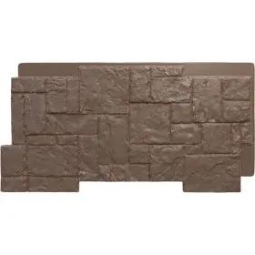 Pnu24x48crab Ekena Millwork Stonewall Faux Stone Siding Panel 49 Inch X 1-1/4 Autumn Bronze