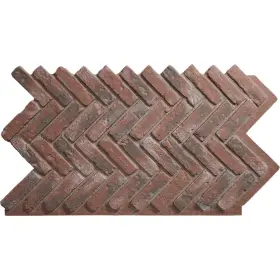 Pnu25x47hbbr Ekena Millwork Everstone Herringbone Faux Brick Panel 46 1/2 Inch W X 25 1/4 H 1 D Burnished