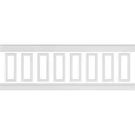 Wpkusq041p032 Ekena Millwork Wainscot Kit Durable Polyurethane Primed White Covers 21-sq-ft