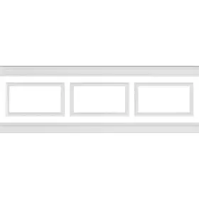 Wpkusq081p032 Ekena Millwork 94-1/2 Inch L Adjustable 32 H To 36 Ashford Square Panel Traditional