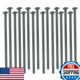 B095qplchg Electriduct 14 Rebar Spikes 1/2 Diameter Pack Of 16 Anchor Kit Galvanized Steel