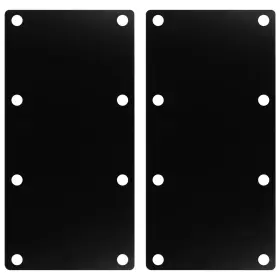 G1ljp39-b-t2 Eoere 2 Pcs 12 Inch X 5 Heavy Duty Black Flat Straight Mending Bracket Plate Repair T