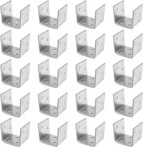 G1mw1140mmt20 Eoere 20 Pcs Half Post Base Fit 2 X Anchor Inch Silver