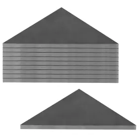 Gb18-t10 Eoere 10pcs Heavy Duty Steel Plate Gussets 3 Inch X 1/4 Weld On Triangle Gusset Base