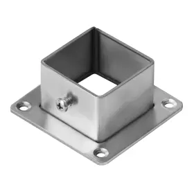 Gd196-t10 Eoere 10 Pcs 1-1/2 Inch Square Post Flange Base Stainless Steel Deck Rail Systems For F