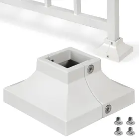 Epcee 789534186755 4pcs Post 1.25 Inch Aluminum Deck Base Cover Skirt Handrail Stair P