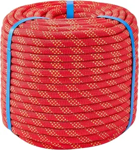 312258 Erfei 7/16 Inch 150ft Double Braided Polyester Arborist Rope Heavy 7/16in X