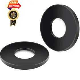 N01.m8x16-50 Etauwe 50-piece M8 304 Stainless Steel Flat Washers - Black Finish