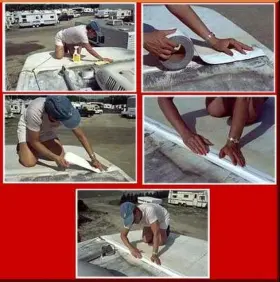 Cecominod040755 Eternabond White Mobile Home Rv Rubber Roof Repair 2 Inch X 10ft