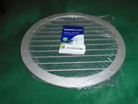 Mra315 Europlast Grey Round Vent Grille 13 1/2ftft -315 Mm Flange- Wire Mesh Back