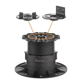 Inc946072 Eurotec Deck Hardware Support Plastic Adjustable Pedestal 10-pieces / Box