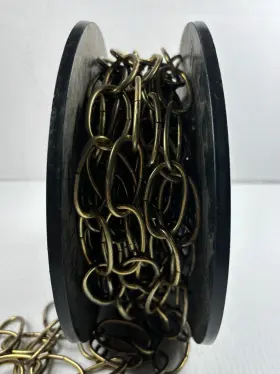 Everbilt 020418330827 Decorative Chain Brass Plated #2/0 35 Lb