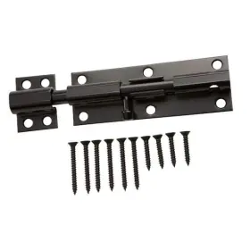 Everbilt 030699206841 6 Inch Black Heavy Duty Barrel Bolt