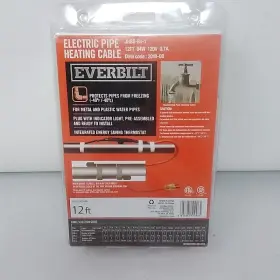 1001-293-488 Everbilt 1001293488 Electric Pipe Heating Melting De-ice 12ft. Cable Model