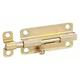 15312 Everbilt Bright Brass 4 Inch Door Security Spring Lock Barrel Bolt